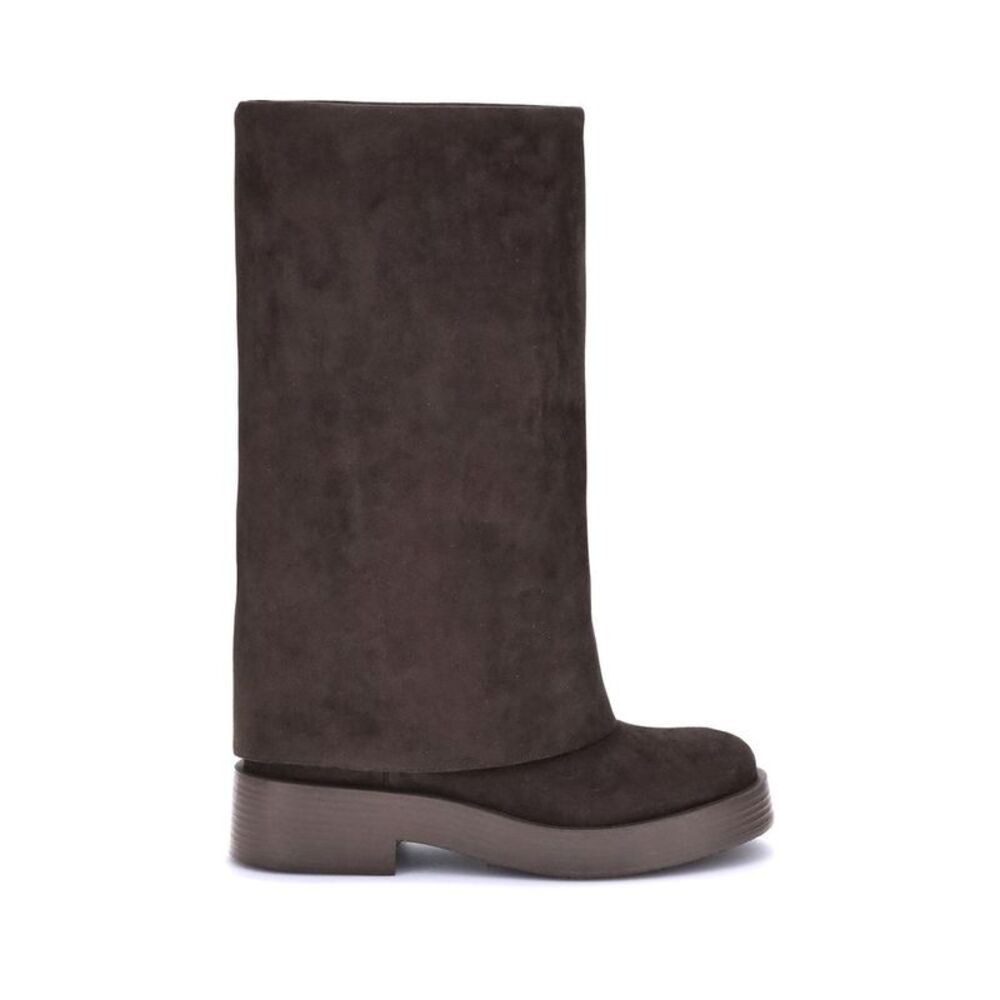 Casadei Brown Polyester Flat Women's Boots
